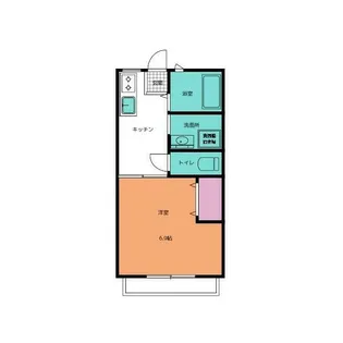 コーポ泉A【2階】の間取り