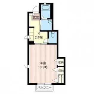 ハイツフォレストM【1階】の間取り