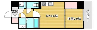 アドバンス難波ラシュレ【9階】の間取り
