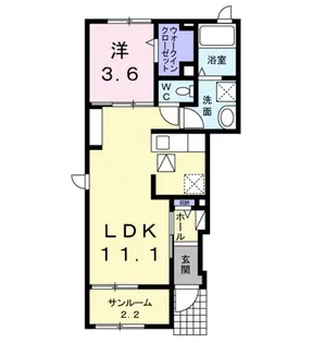 アルパーダ【1階】の間取り