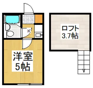 プラザ・ドゥ・シュバリエ【2階】の間取り
