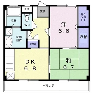 エステートSUGI II【1階】の間取り