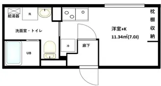 COCOCUBE大森【4階】の間取り
