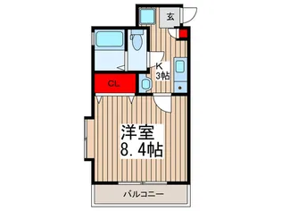 フェリーチェ南浦和【2階】の間取り