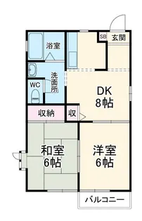 ルーンジュネス【2階】の間取り
