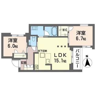 ハレ アネラ【1階】の間取り