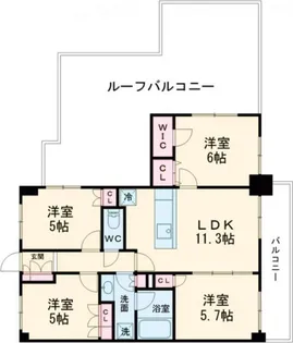 コンフォリア成増グリーンサイド【6階】の間取り