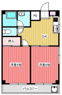 三星マンション【2階】の間取り