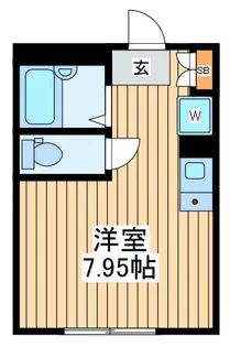 サイドガレージ矢部【1階】の間取り