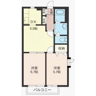 メルヴェーユ【2階】の間取り