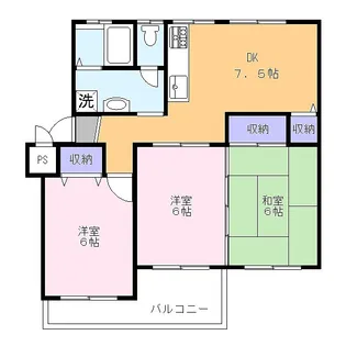 杉田大谷団地12号棟【3階】の間取り