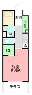 プロシード 1045館【4階】の間取り