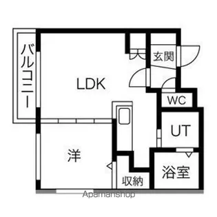プライマル札幌円山【4階】の間取り
