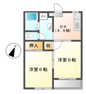 ユーミンハイツ春日町【3階】の間取り