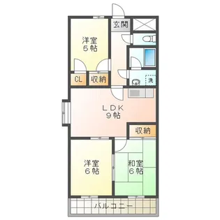 カームウェーブ【4階】の間取り