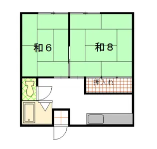 コーポサカエ【2階】の間取り