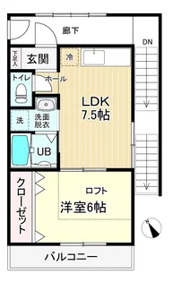 上木崎スクールフロント【2階】の間取り