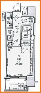 VIDA日本橋EAST【8階】の間取り