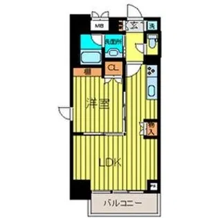 プラウドフラット五橋【7階】の間取り