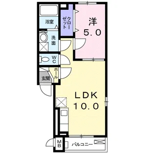アムール【2階】の間取り