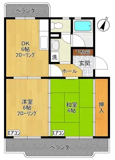 ピクシー野村【1階】の間取り
