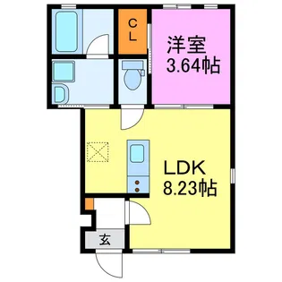 F・Uレジデンス【1階】の間取り
