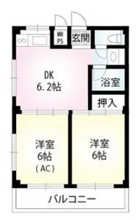キャッスルハイム【3階】の間取り