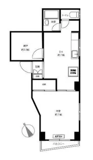 大山西町マンション【6階】の間取り