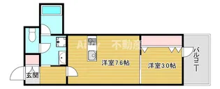 RJRプレシア南堀江【3階】の間取り
