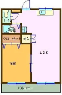 エスポワール・カミAB【2階】の間取り