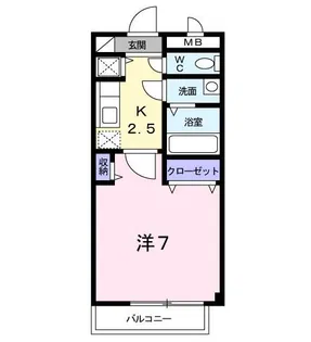 エスポワール御幸【2階】の間取り