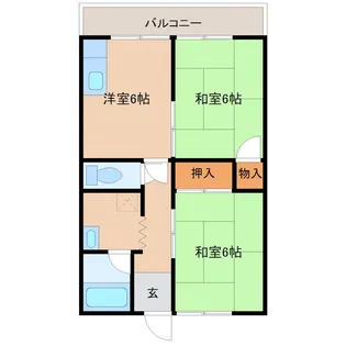 サンハイツ遠の森【4階】の間取り