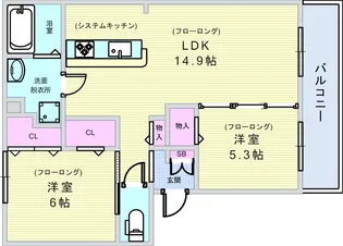 Casa Kawarada【2階】の間取り