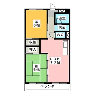 アマノマンション【6階】の間取り