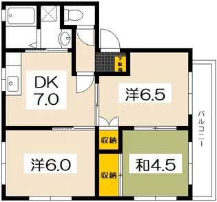 カーサ・デ・アキ【1階】の間取り