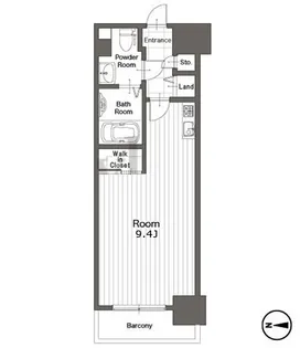 グラムハウス【7階】の間取り