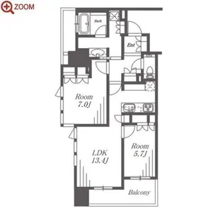 グランドメゾン大須 ザ・タワー【4階】の間取り