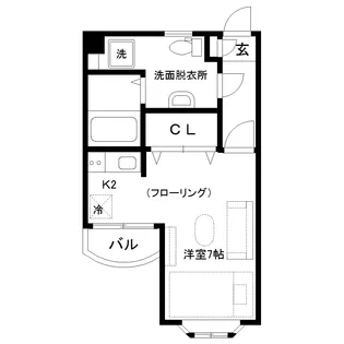 メゾン・アン・ルージュ【1階】の間取り