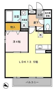 新潟県新潟市西区山田【アパート】の間取り