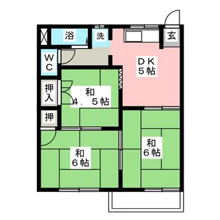タウニー小崎【2階】の間取り