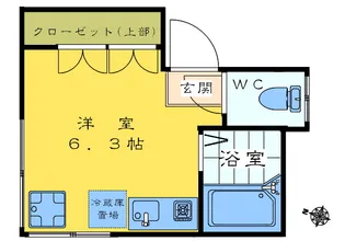 リバーサイド若葉【2階】の間取り