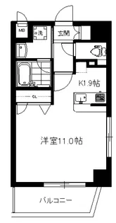 ビューコート恵比寿【1階】の間取り