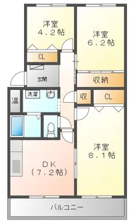フィオーレ マキ【3階】の間取り