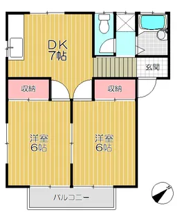 コーポスカイタウン【2階】の間取り