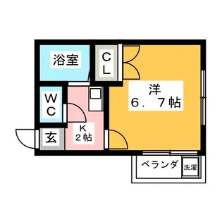 プチメゾン桜山I【2階】の間取り