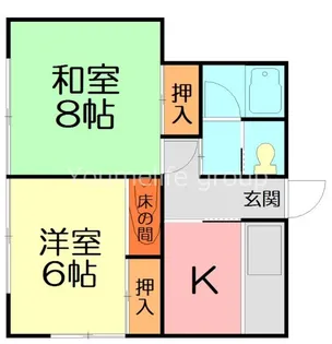 風間荘【1階】の間取り