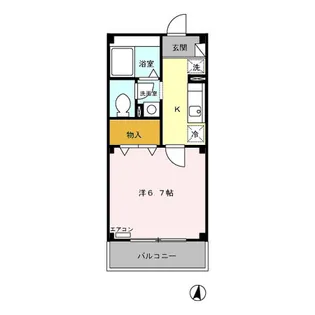 アトリオ トモ 壱番館【1階】の間取り