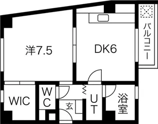 長居椿マンション【4階】の間取り