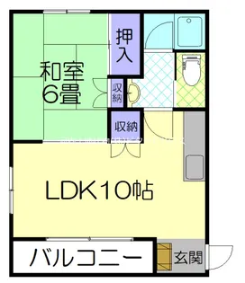 1LDKの間取り画像