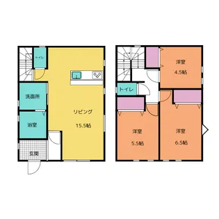 愛知県一宮市浅井町河田字寺屋敷【一戸建】の間取り